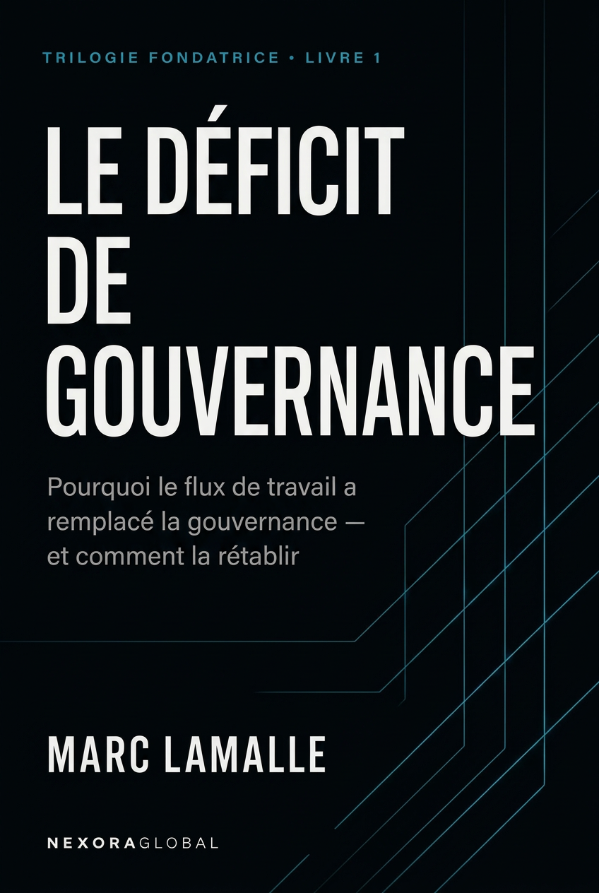 Couverture de Le déficit de gouvernance de Marc Lamalle